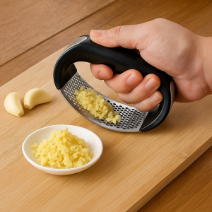 Преса за чесън с ергономична дръжка - 10,7 x 5 x 7 см.