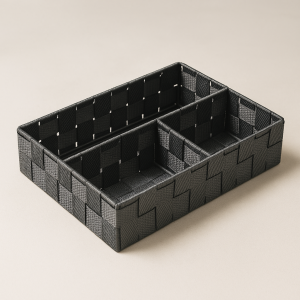 Кутия за съхранение от плетен ратан - 32 x 25 x 8 см.