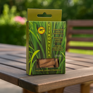 Ароматни конуси с цитронела - Керамична основа - 20 бр.