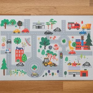 Детски Килим за Момче с Автомобилен Път - 150 x 100 см.