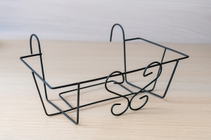 Висяща поставка за саксия - метална (голяма)