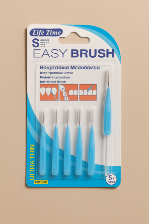 Интердентални четки за зъби - S размер - Сини - 5 бр.