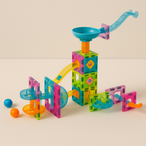 Магнитен конструктор в куфар - 64 части - 22.5 x 15 x 13 см.