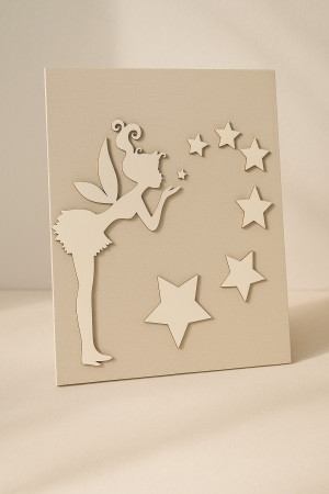 Стикери за стена - Фея със звезди - 8 броя