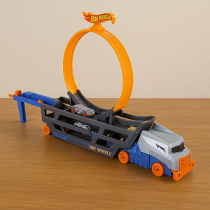 Камион и Писта с 1 количка Hot Wheels - 45 x 10 x 25 cm
