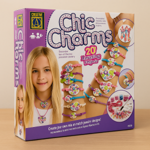 Детски комплект за изработване на Бижута - 25 x 7 x 25 см