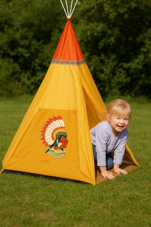 Палатка за детска стая - Индианска шатра - 100 х 10 0х 135 см.