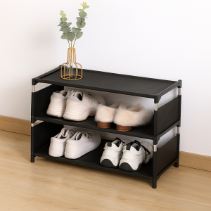 Етажерка за обувки от плат - 3 нива - 57 х 28 х 37 см.