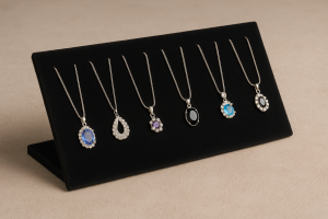 Органайзер за кулиета Velvet Black, Черен, 25 x 8.5 x 11 см.