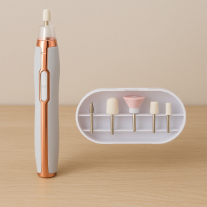 Акумулаторен уред за маникюр и педикюр - 5 приставки - 2 x 16  см.