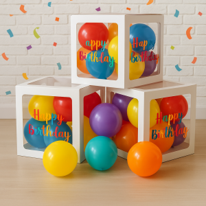 Декоративна картонена кутия за Балони - 30 x 30 см.