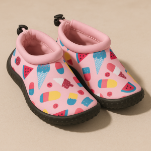 Аква обувки - детски - розови - кексчета и сладолед