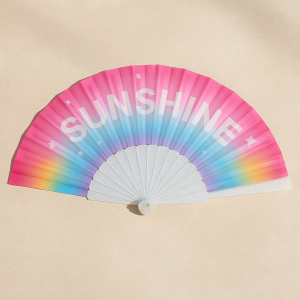 Детско ветрило Дъга - "SUNSHINE" -  23 см.