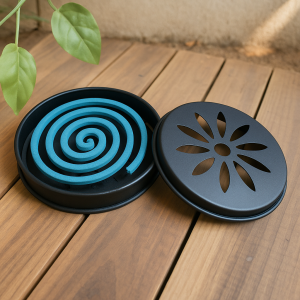 Метална поставка за спирали против комари и насекоми - 15 x 2 см.