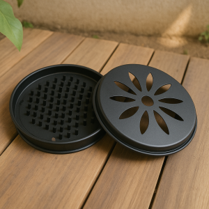 Метална поставка за спирали против комари и насекоми - 15 x 2 см.