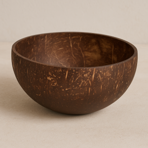 Купа за сервиране от натурален кокос - 500 мл. - 14 x 6,5 см.