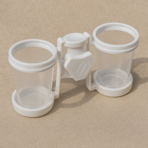 Пластмасова двойна поставка за чаши за чадър