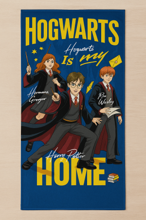 Детска памучна плажна кърпа Harry Potter, 70 x 140 см.