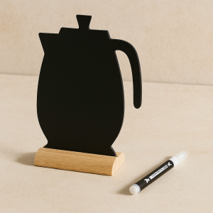 Декоративен чайник-дъска за писане с маркер - 24.5 x 29.5 см.