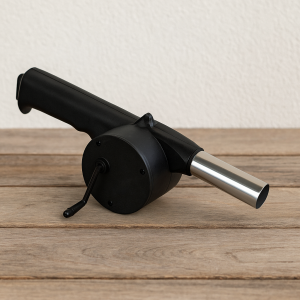 Духалка за разпалване на камина - Черна - 26 x 5 x 7 см.