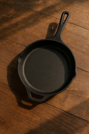 Чугунен кръгъл тиган - 34 x 20 x 4 см.