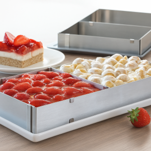 Метална и регулируема форма за печене на сладкиши, 22.5 x 5.5 x 18.5 см.