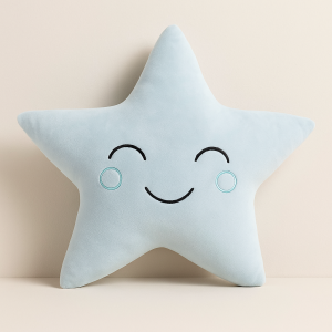 Декоративна възглавница - Звезда, Сив, 36 x 36 см.