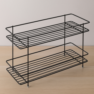 Метален рафт на 2 нива, Голям, 32.5 x 15.5 x 21.5 см.