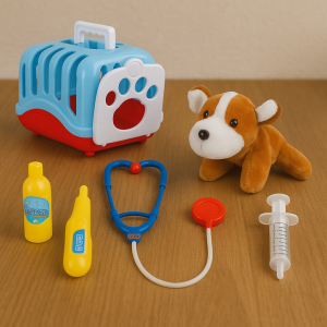 Клетка за пренос на кученце с 4 аксесоара