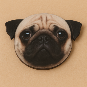 Подложка за чаша Куче, 11 х 11 см.