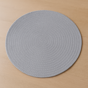 Кръгла подложка за хранене, плетена, 35 см.