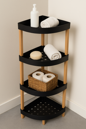 Ъглов рафт - етажерка на 3 нива