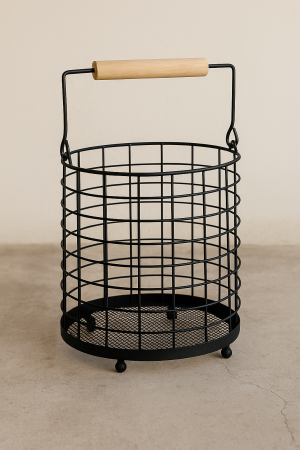 Дървен органайзер за прибори с 4 отделения, 26 x 36 x 4 см.