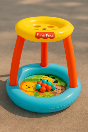 ​Надуваема къщичка с площадка за игра