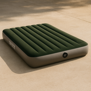 Двоен надуваем матрак вградена крачна помпа 1.52 x 0.25 x 2.03 см.