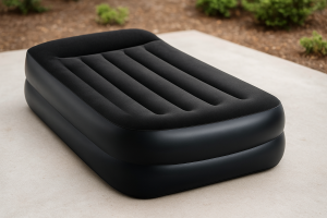 Единичен надуваем матрак с електрическа помпа, 1.91 x 0.42 x 0.99 м.
