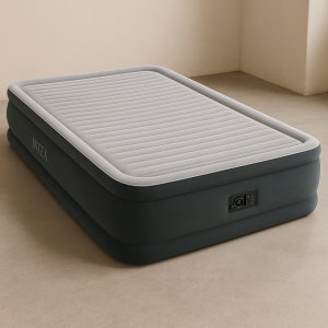 Двулицев надуваем матрак с електрическа помпа, 2.03 x 1.52 x 0.46 см.