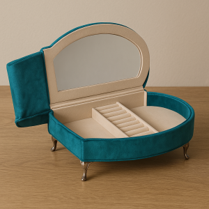 Кадифен органайзер за бижута - диван, 26.5 x 12.5 x 17 см.