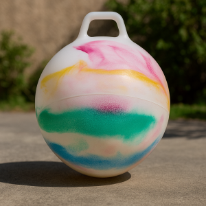 Подскачаща топка с мраморен дизайн, 55 см. 