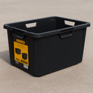 Кутия за съхранение с 4 дръжки, 59.1 x 39.6 x 29.5 см.