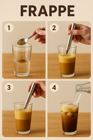 Ръчен миксер за фрапе 1,2 х 20 см