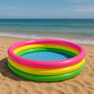Цветен детски надуваем басейн 114 см x 25 см