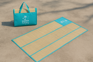 Плажна чанта с рогозка за незабравима лятна ваканция, 180 х 90 см.