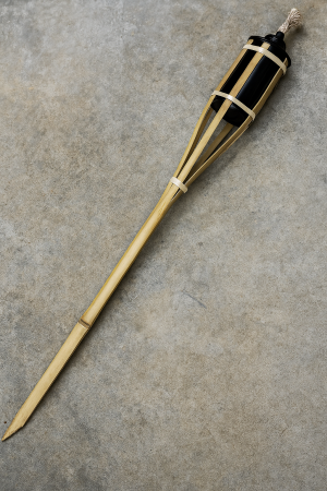 Факла с масло - Черна - 120 см.