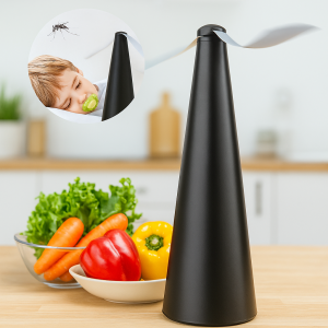 Настолен вентилатор против насекоми с USB и батерии – Черен -  8.5 x 25 см