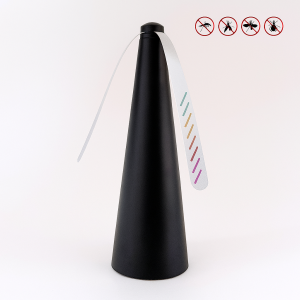 Настолен вентилатор против насекоми с USB и батерии – Черен -  8.5 x 25 см