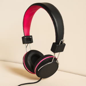 Слушалки с наушници - кожени