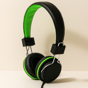 Слушалки с наушници - кожени