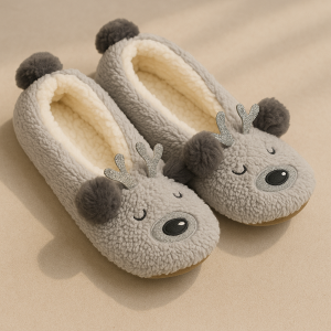 Домашни пантофи - балерина - плюшено мече