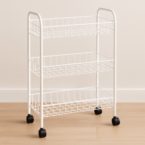 Кухненски стелаж - метален - с колелца